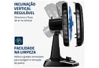 Ventilador de Mesa Mondial Super Turbo VTX-40-Crystal 40cm 8 Pás 3 Velocidades Preto