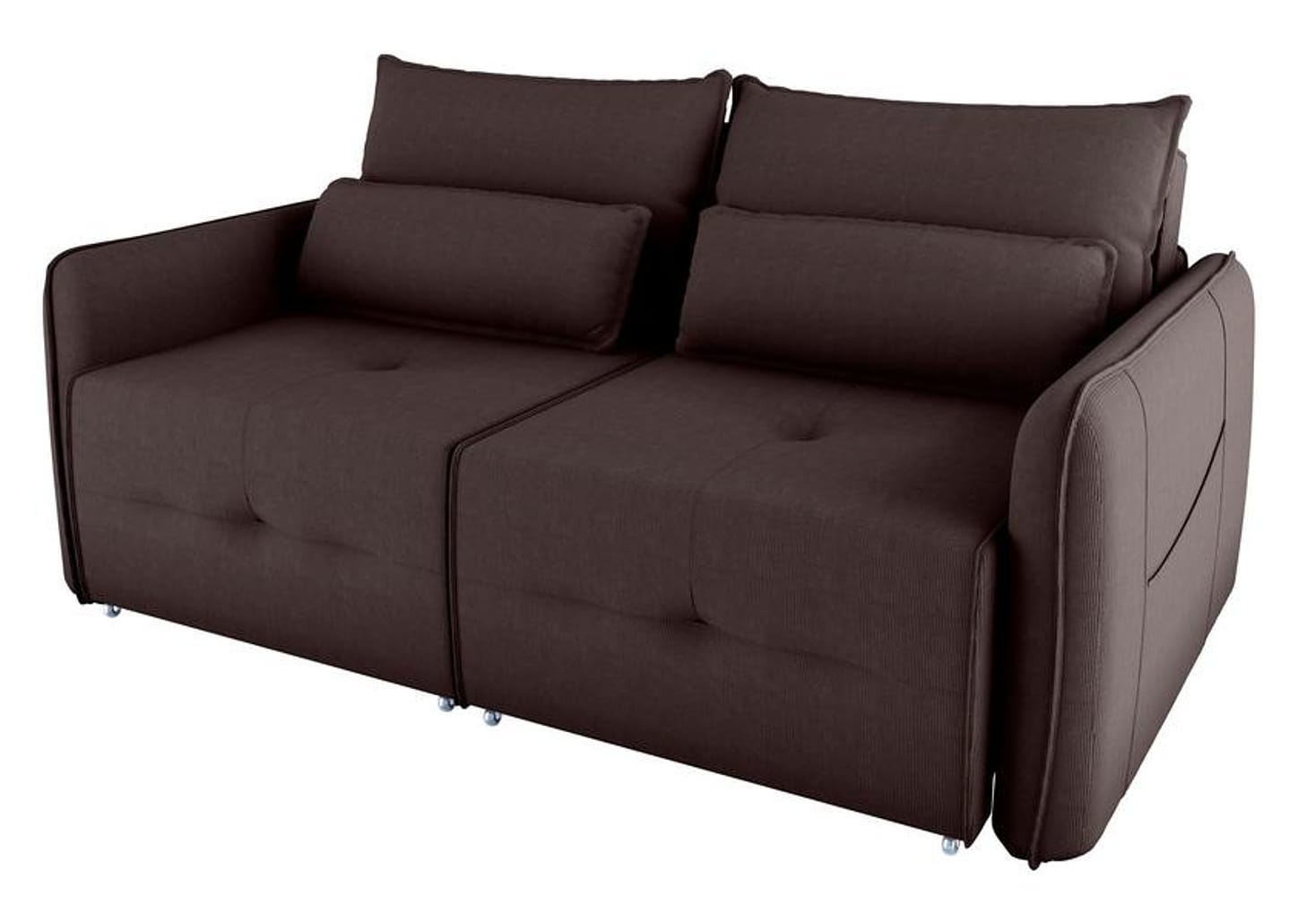 Sofá-cama 3 Lugares Casal Reclinável Veludo Matrix Celine