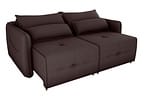Sofá-cama 3 Lugares Casal Reclinável Veludo Matrix Celine