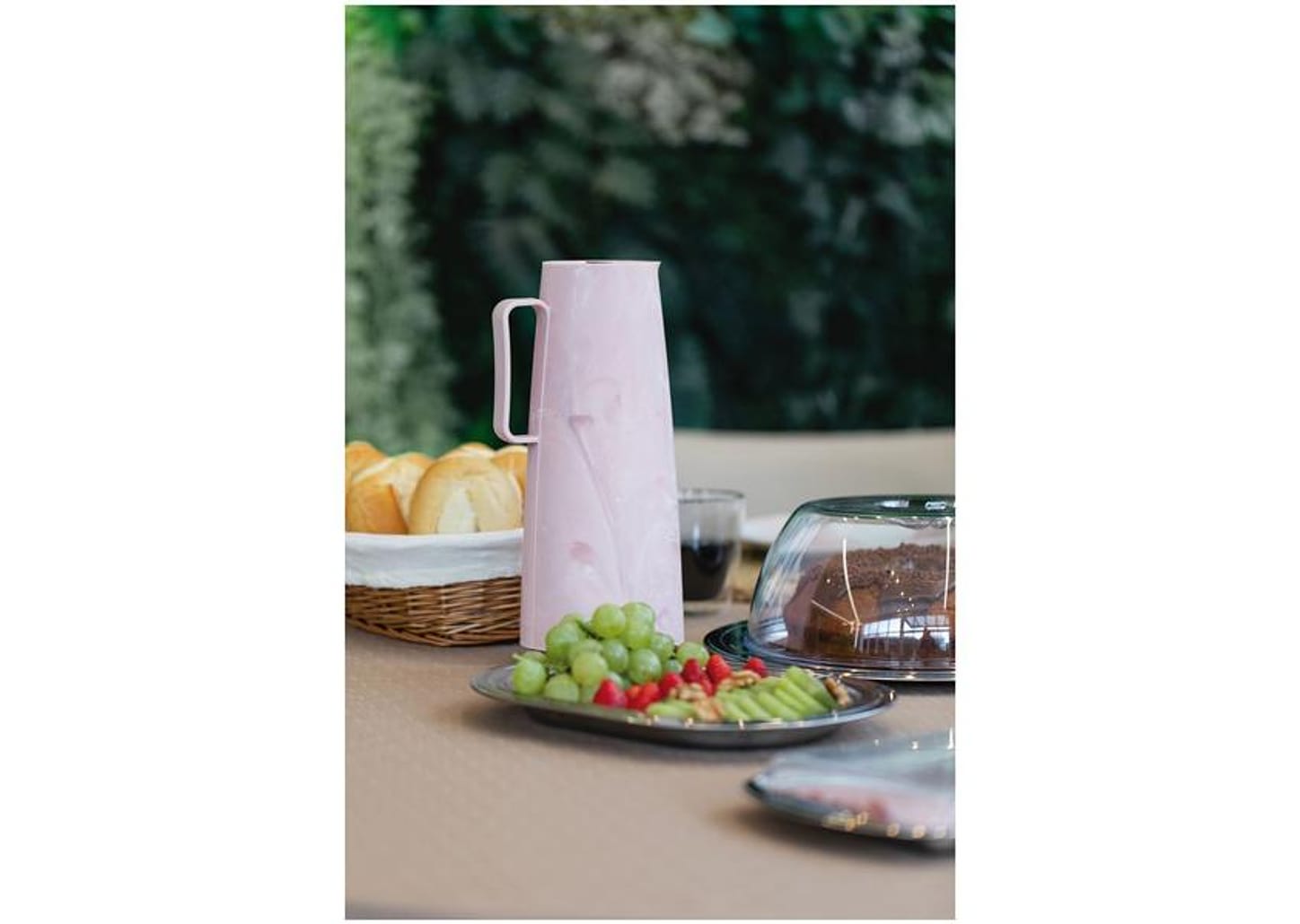 Bule de Chá e Café de Polipropileno Rosa 1L Tramontina Exata