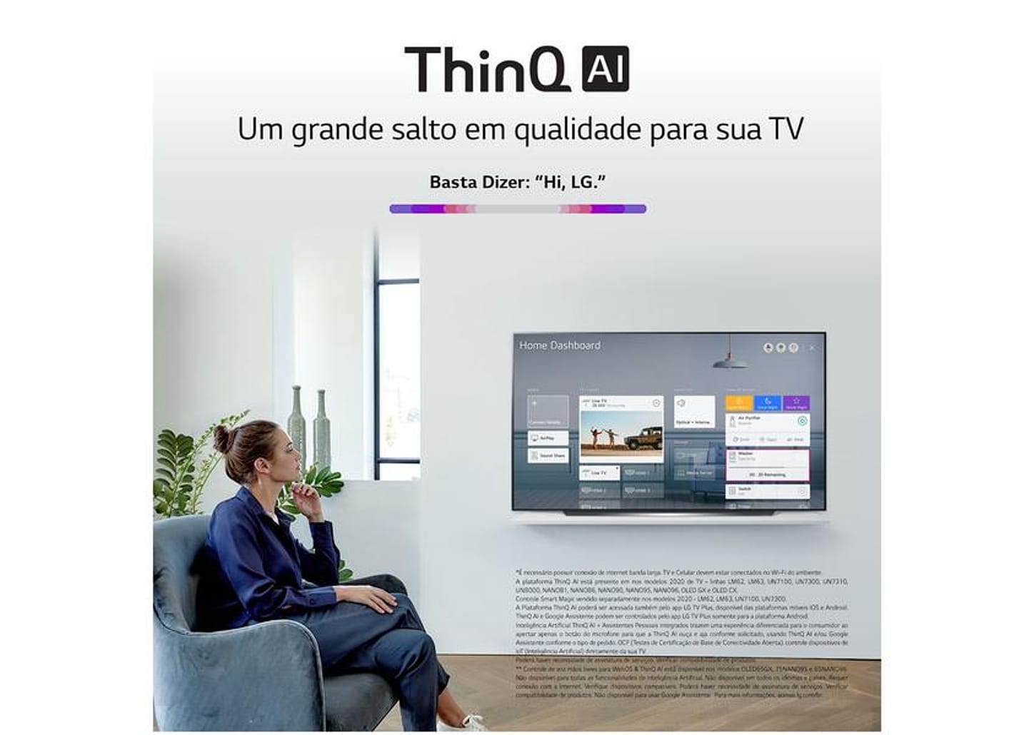 Smart TV 4K OLED IPS 65” LG OLED65CXPSA - Wi-Fi Bluetooth HDR Inteligência Artificial 4 HDMI