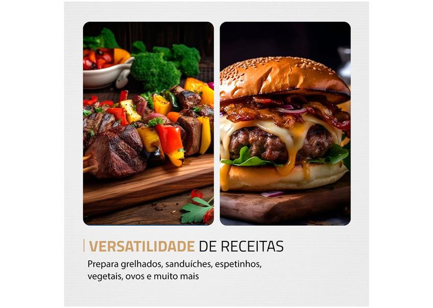 Grill Mondial PG-01-180 Master Press Duo 3 em 1 Retangular com Chapa 1000W