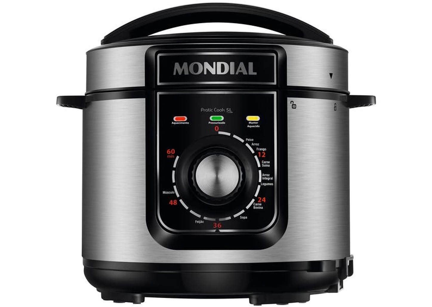 Panela de Pressão Elétrica 5L Mondial Pratic Cook PE-48-5L-I