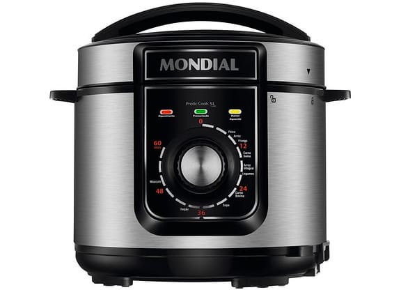 Panela de Pressão Elétrica 5L Mondial Pratic Cook PE-48-5L-I