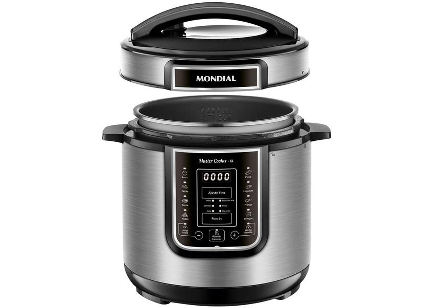 Panela de Pressão Elétrica 6L Mondial Digital Master Cooker PE-60-6L-I