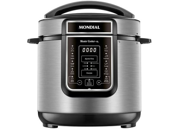 Panela de Pressão Elétrica 6L Mondial Digital Master Cooker PE-60-6L-I