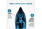 Ferro de Passar Roupa a Vapor Mondial F-53 Preto e Azul