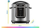 Panela de Pressão Elétrica 6L Mondial Digital Master Cooker PE-60-6L-I