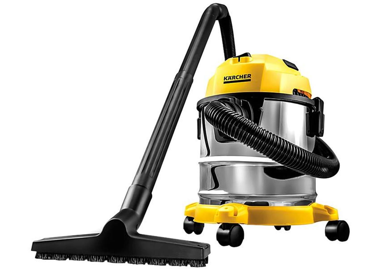 Aspirador de Pó e Água 3 em 1 Kärcher com Filtro HEPA 1700W WDL 1S Amarelo