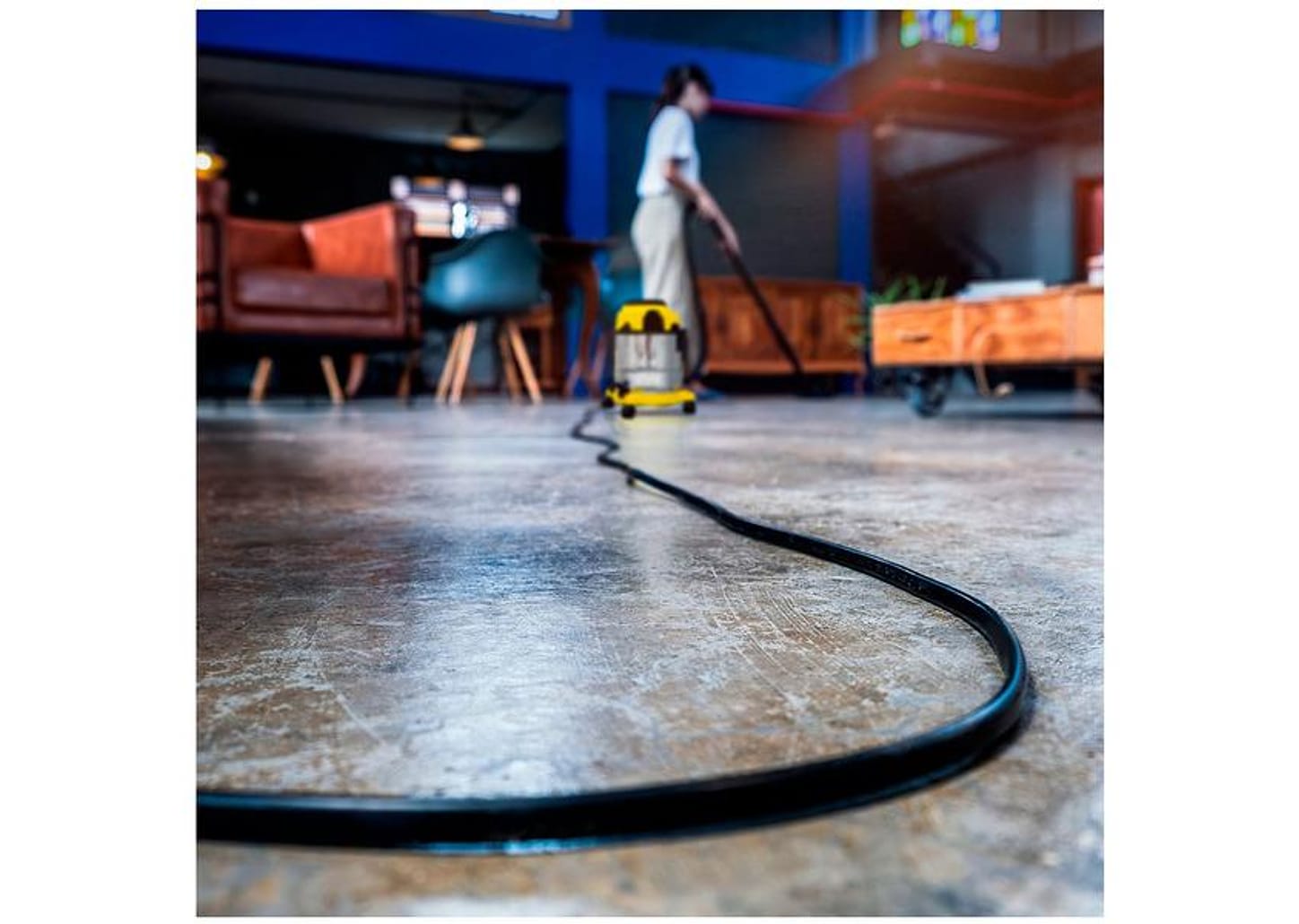 Aspirador de Pó e Água 3 em 1 Kärcher com Filtro HEPA 1700W WDL 1S Amarelo