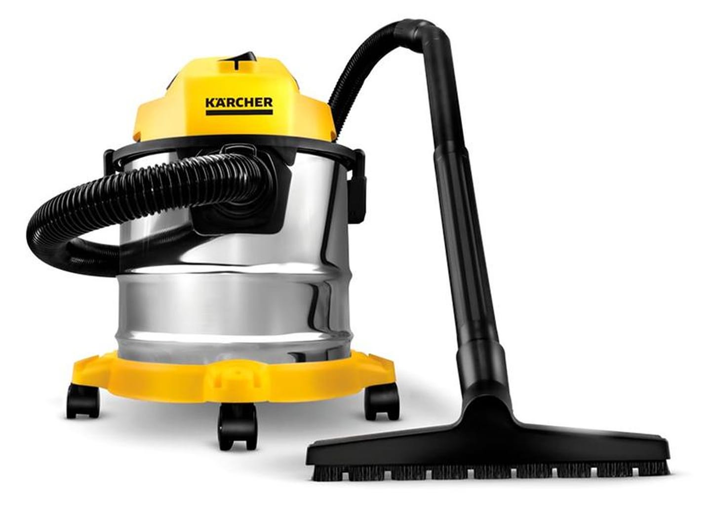 Aspirador de Pó e Água 3 em 1 Kärcher com Filtro HEPA 1700W WDL 1S Amarelo