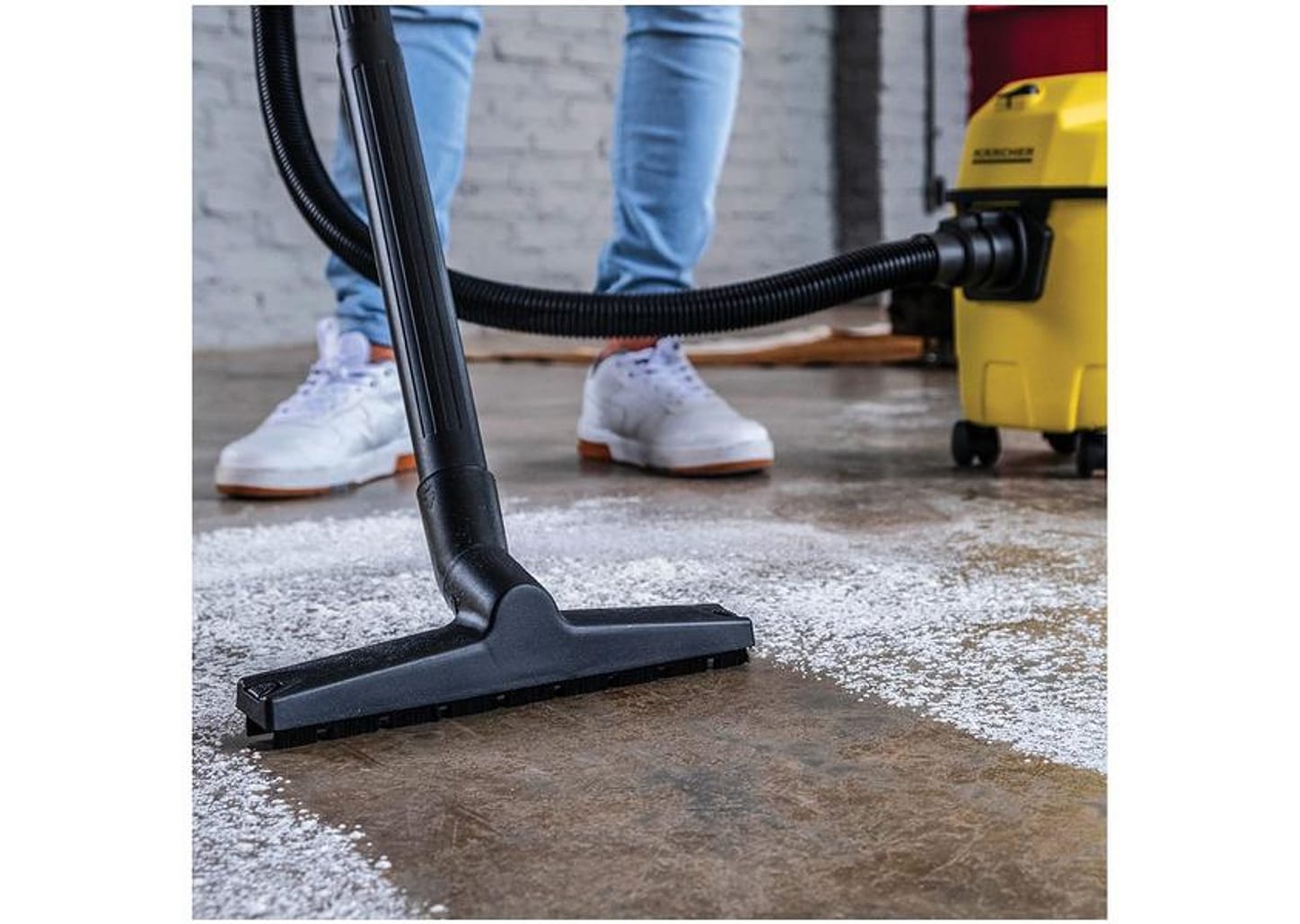 Aspirador de Pó e Água 3 em 1 Kärcher 1500W WDL 1 Amarelo