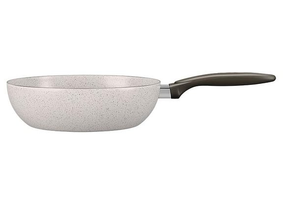 Panela Wok Antiaderente Brinox de Alumínio Suprema Vanilla 24cm