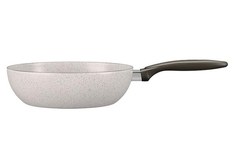 Panela Wok Antiaderente Brinox de Alumínio Suprema Vanilla 24cm