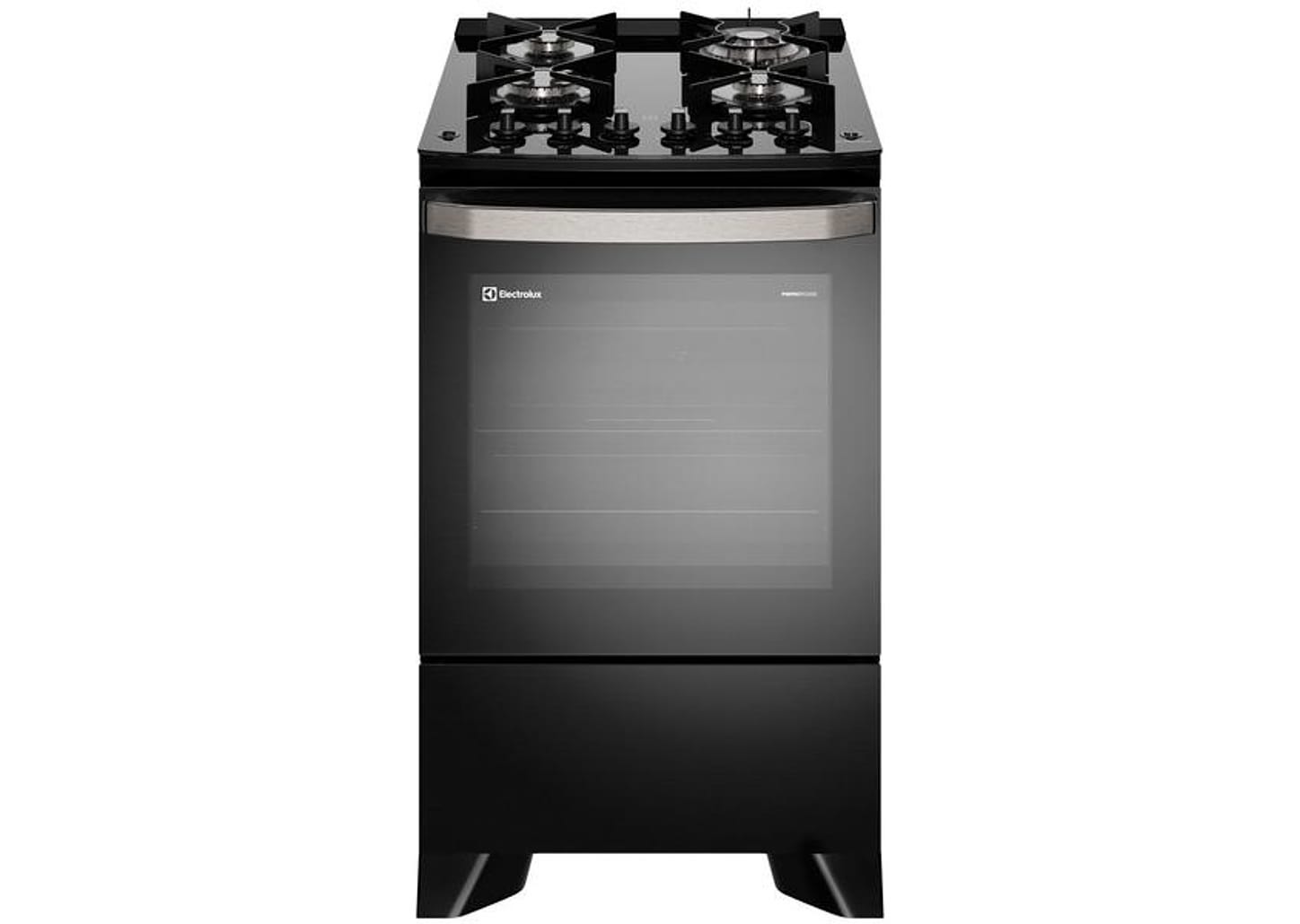 Fogão 4 Bocas de Piso Electrolux Mesa de Vidro - Preto com Grill Acendimento Automático FE4CP