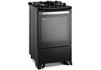 Fogão 4 Bocas de Piso Electrolux Mesa de Vidro - Preto com Grill Acendimento Automático FE4CP