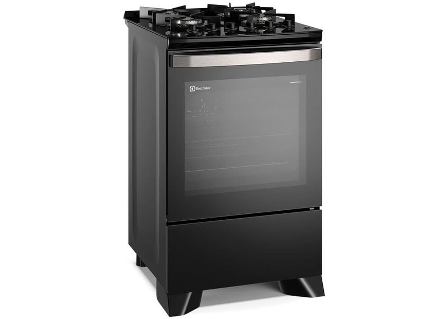 Fogão 4 Bocas de Piso Electrolux Mesa de Vidro - Preto com Grill Acendimento Automático FE4CP