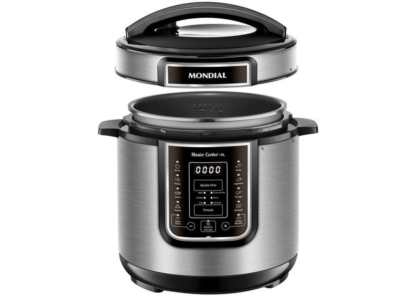 Panela de Pressão Elétrica 6L Mondial Digital Master Cooker PE-60-6L-I