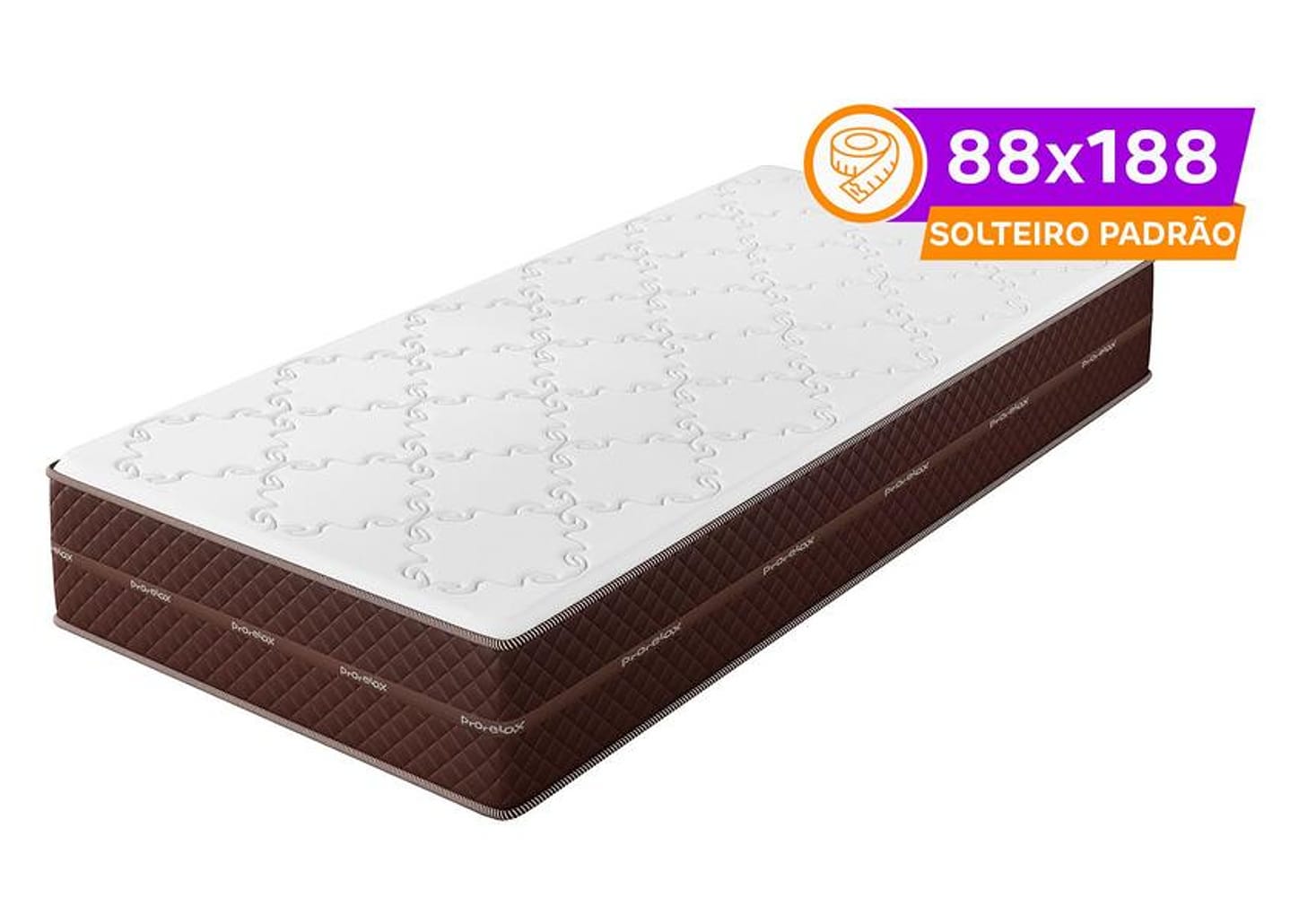 Colchão Solteiro Prorelax de Espuma D-65 24x88x188cm Diplomata