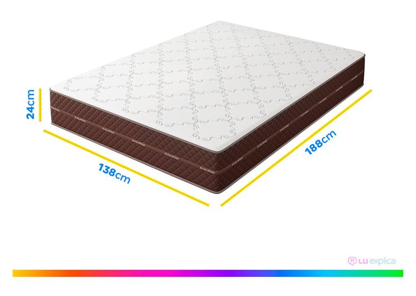 Colchão Casal Prorelax de Espuma D-65 24x138x188cm Diplomata