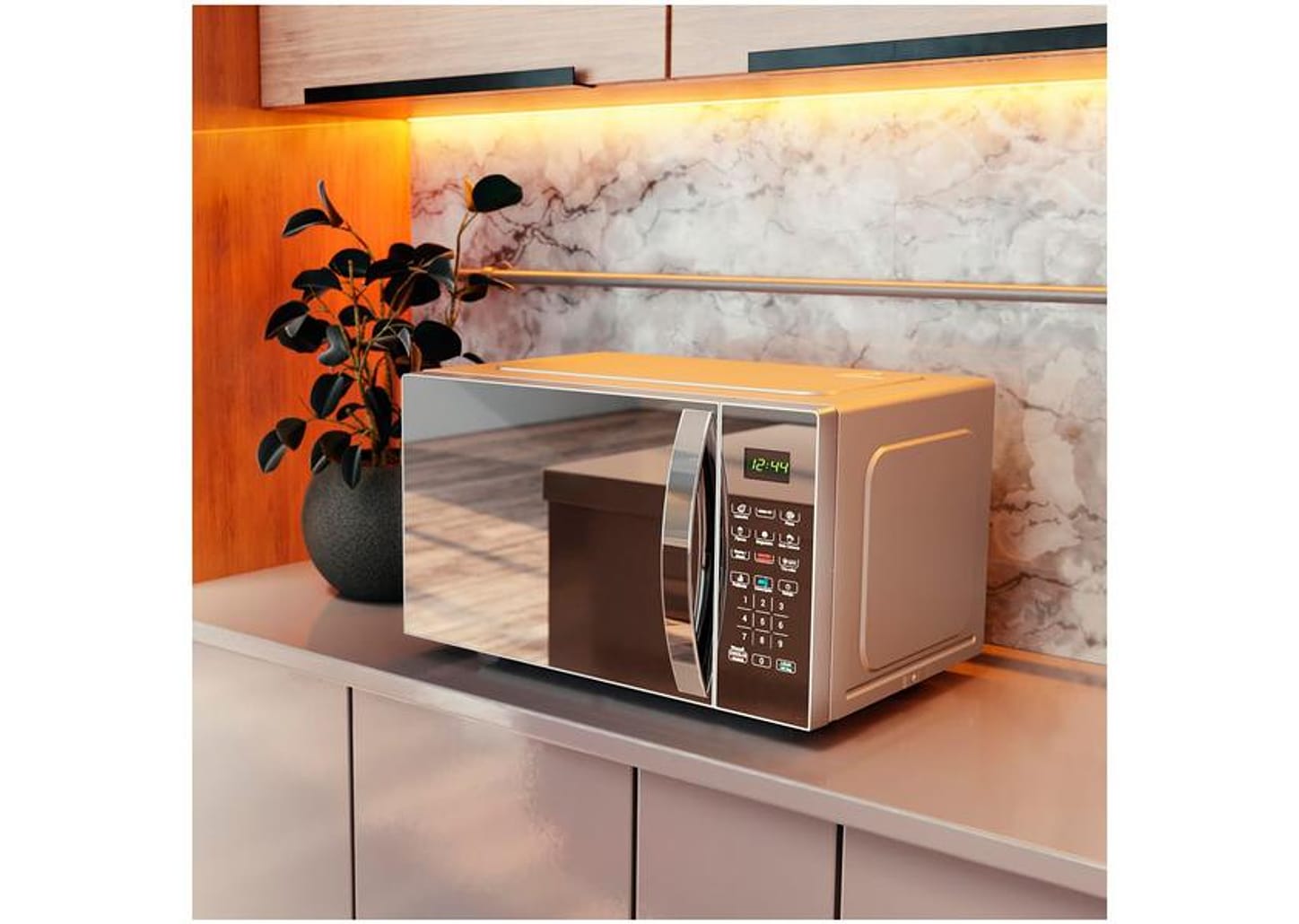 Micro-ondas Philco 33L Prata Espelhado PMO38S