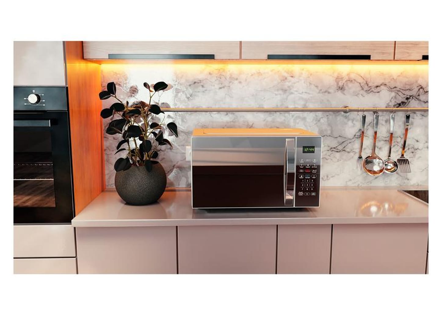 Micro-ondas Philco 25L Prata Espelhado PMO28S