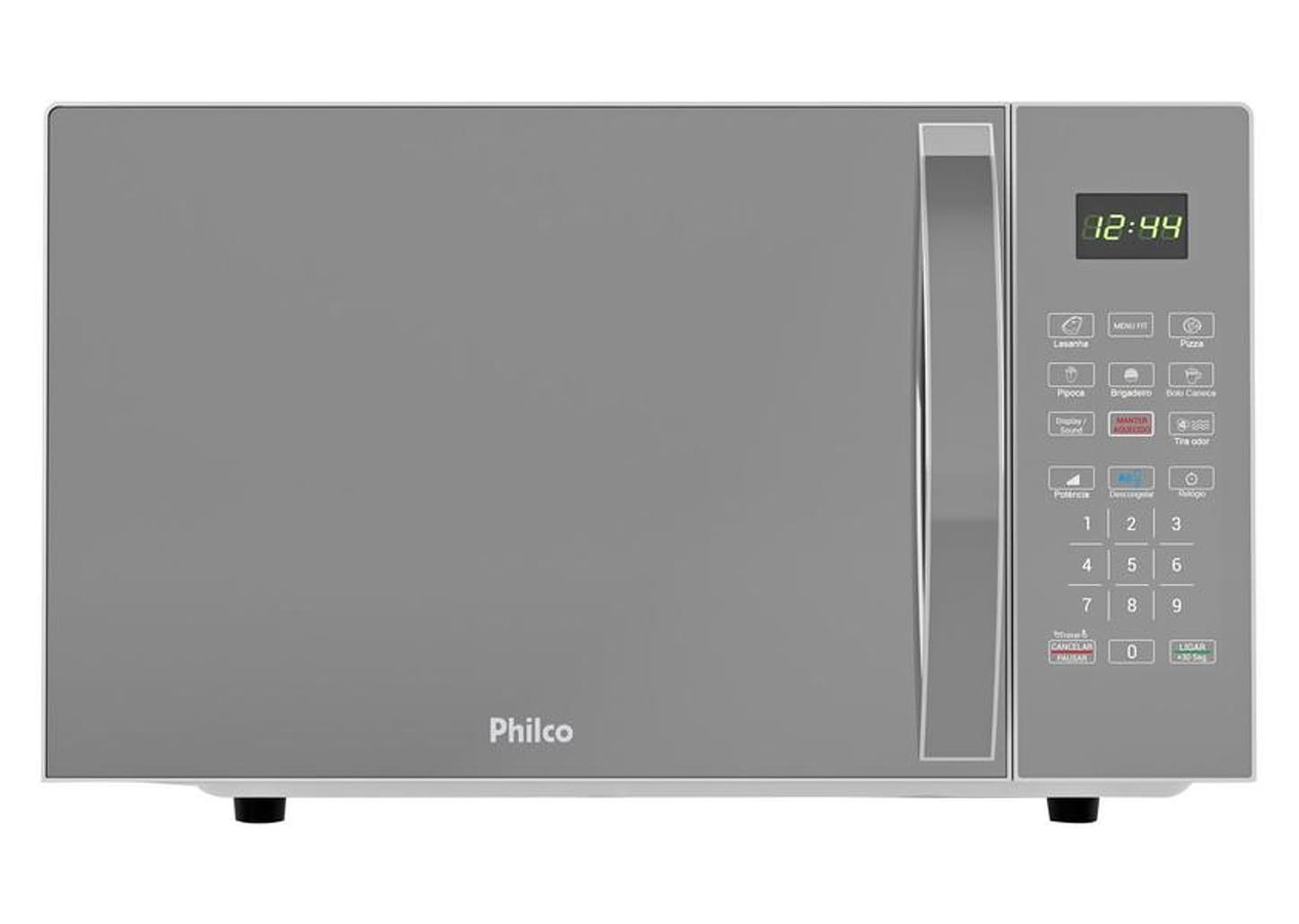 Micro-ondas Philco 25L Prata Espelhado PMO28S