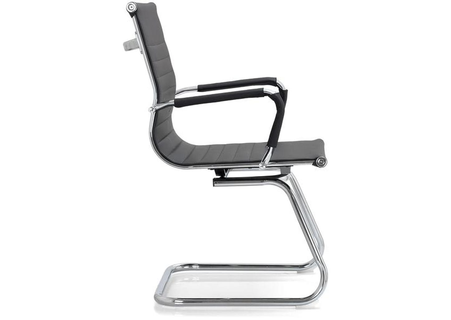 Cadeira Escritório Interlocutor Esteirinha Fixa Preta EST-FX1 Otello