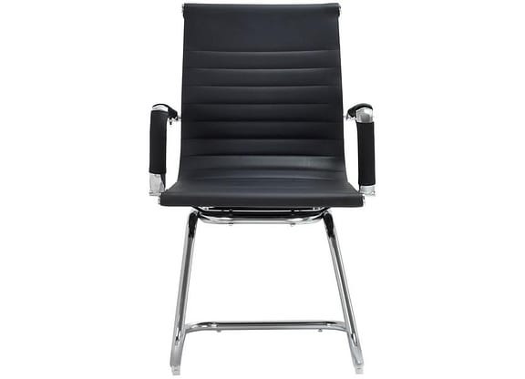 Cadeira Escritório Interlocutor Esteirinha Fixa Preta EST-FX1 Otello