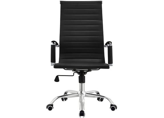 Cadeira de Escritório Presidente Esteirinha Giratória Preta EST-PR1 Otello