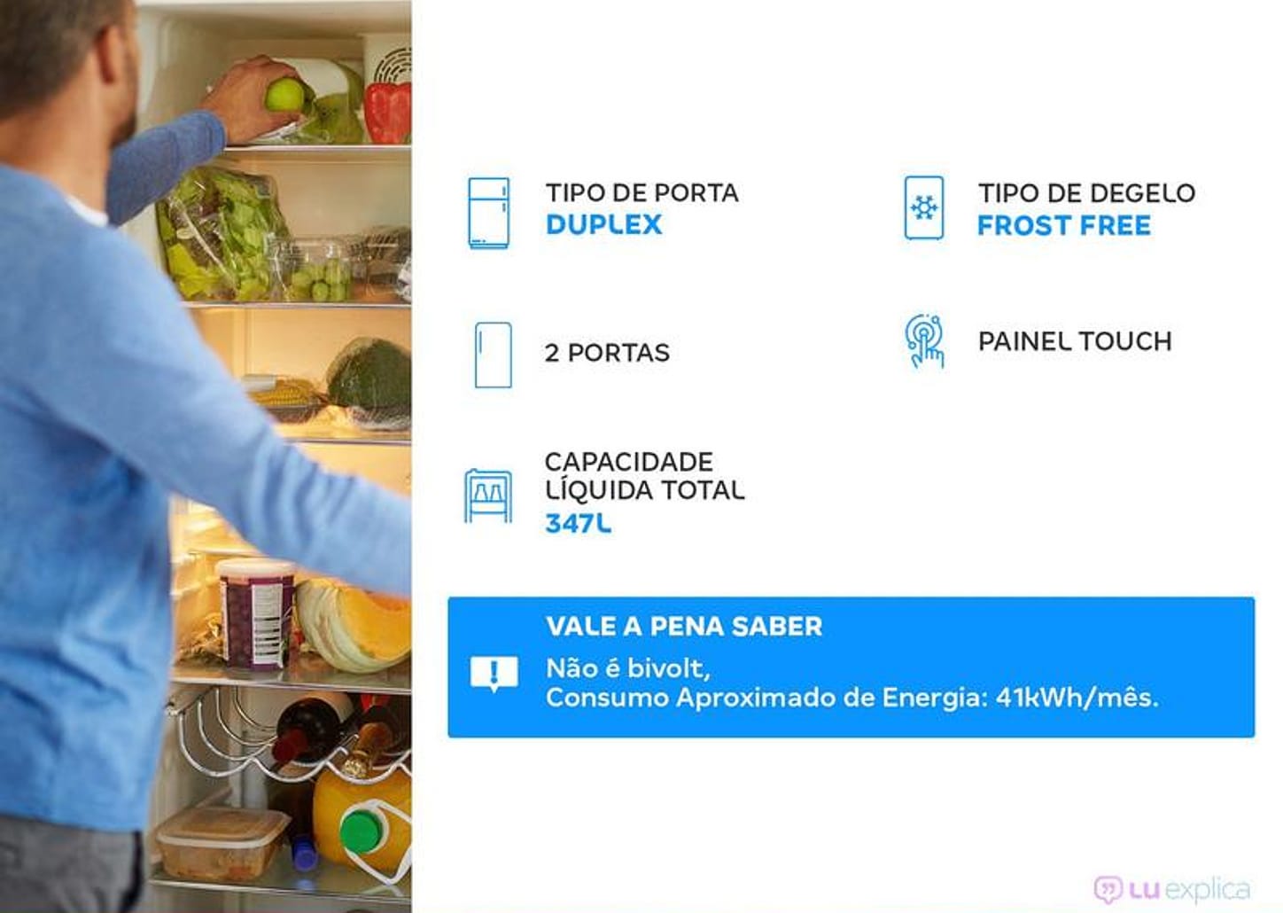 Geladeira/Refrigerador Midea Frost Free - Duplex 347L SmartSensor MD-RT468MTA041