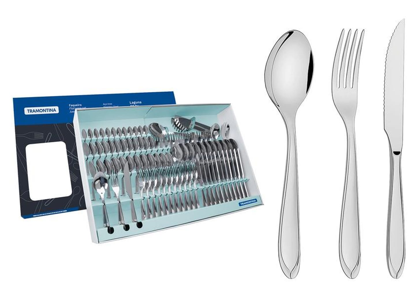 Faqueiro Tramontina Inox 88 Peças Laguna