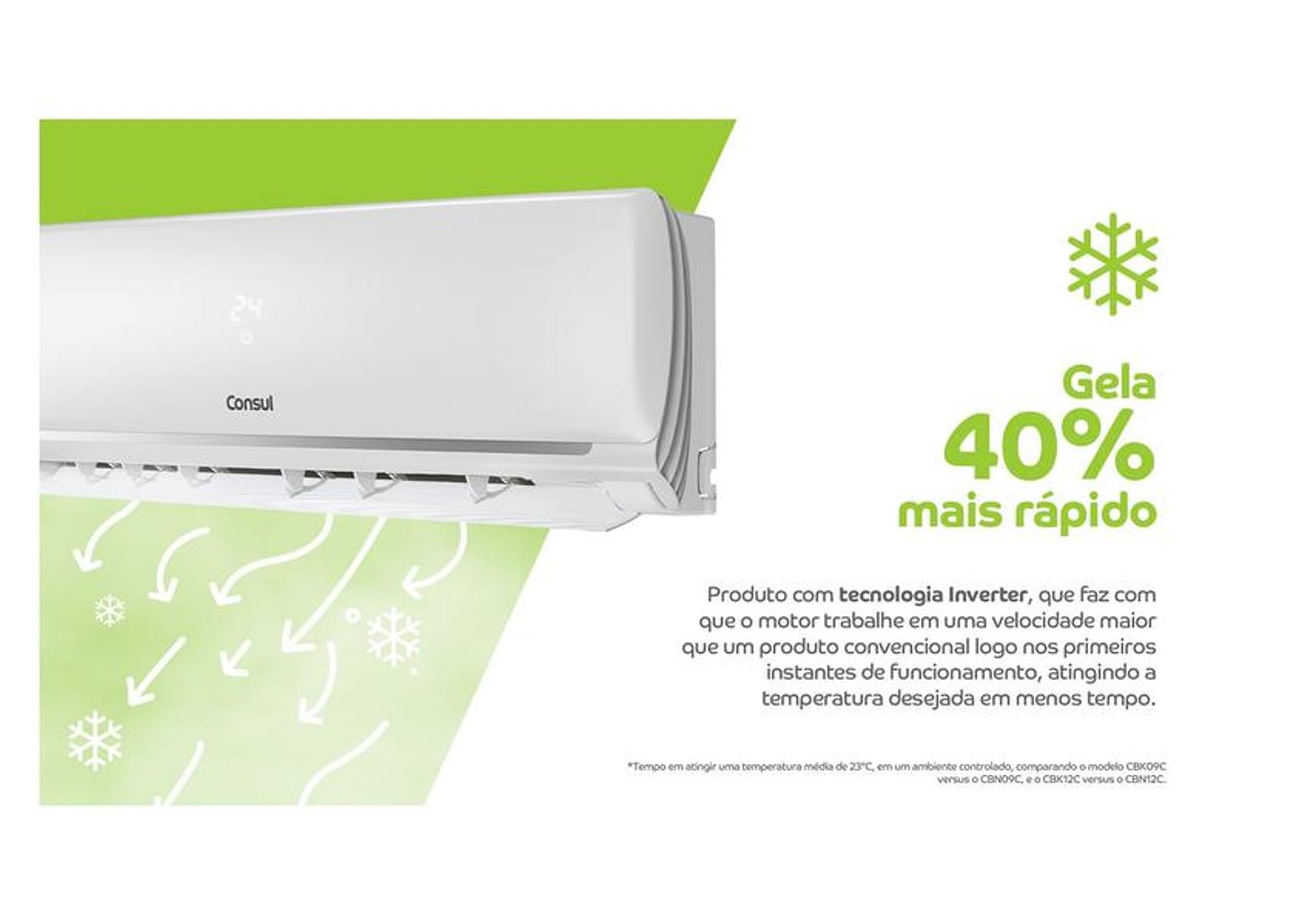 Ar-condicionado Split 18.000 BTUs Consul Inverter Frio CBL18CB