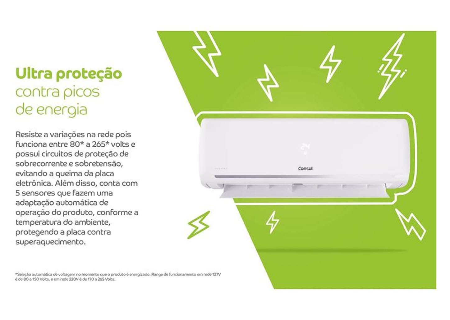 Ar-condicionado Split 12000 BTUs Consul Inverter Frio CBL12EB