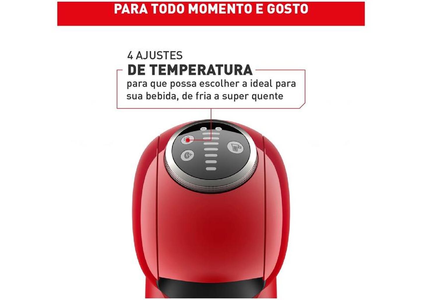 Cafeteira Elétrica Arno Nescafe Dolce Gusto Genio S Plus DGS3 Vermelha