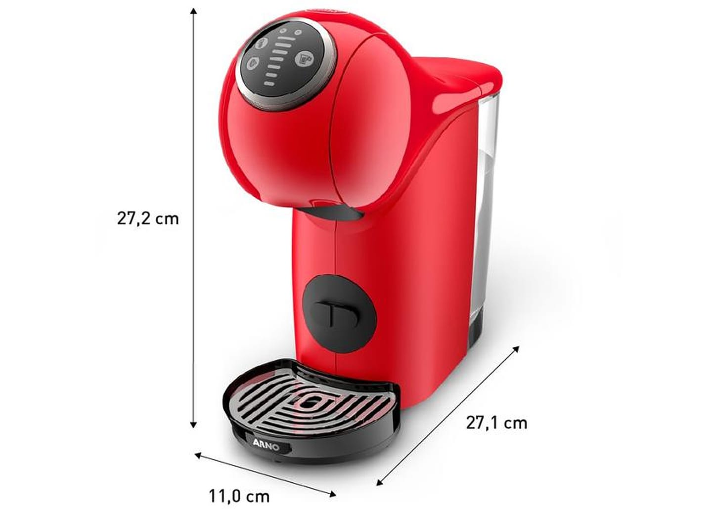 Cafeteira Elétrica Arno Nescafe Dolce Gusto Genio S Plus DGS3 Vermelha