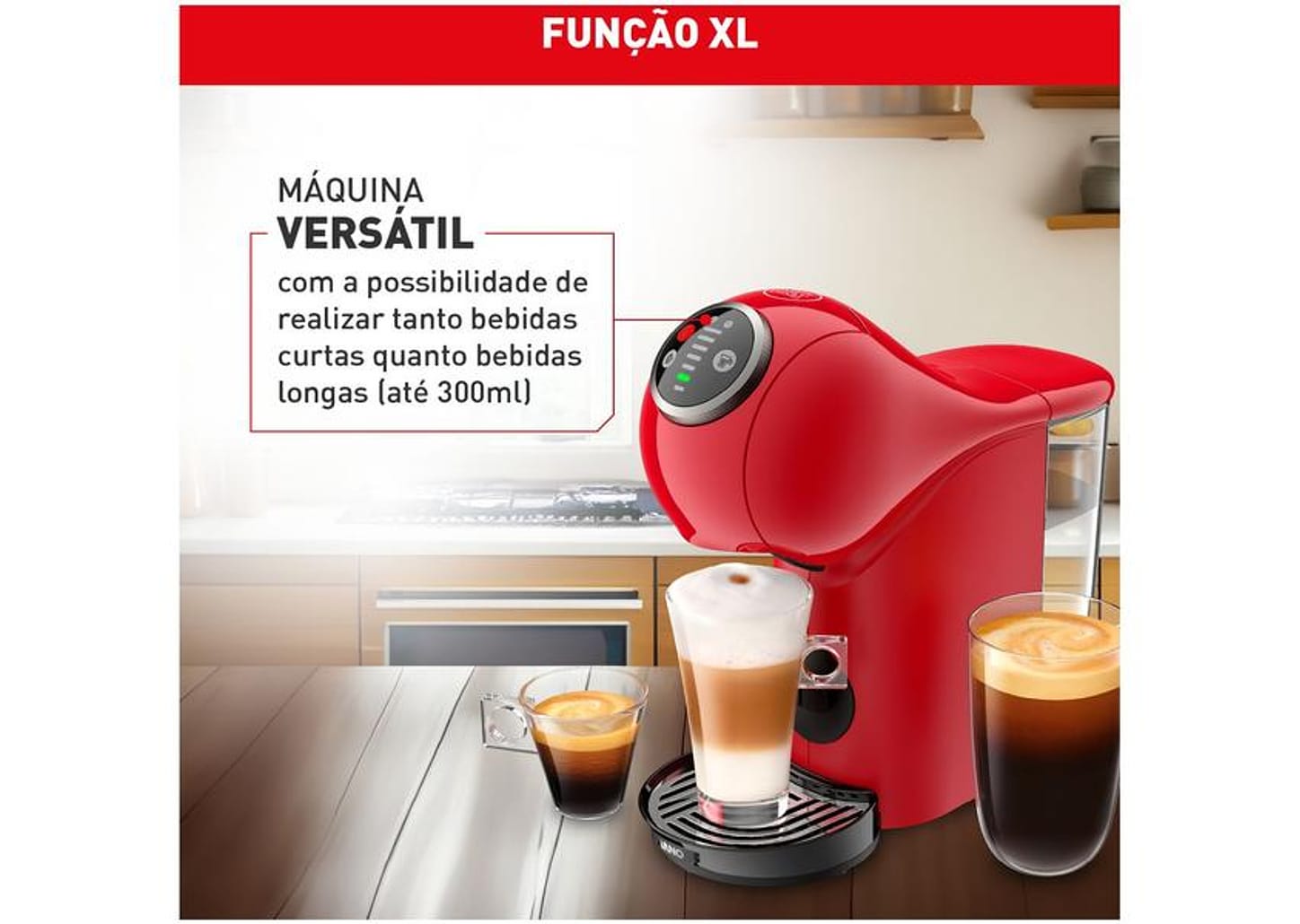 Cafeteira Elétrica Arno Nescafe Dolce Gusto Genio S Plus DGS3 Vermelha