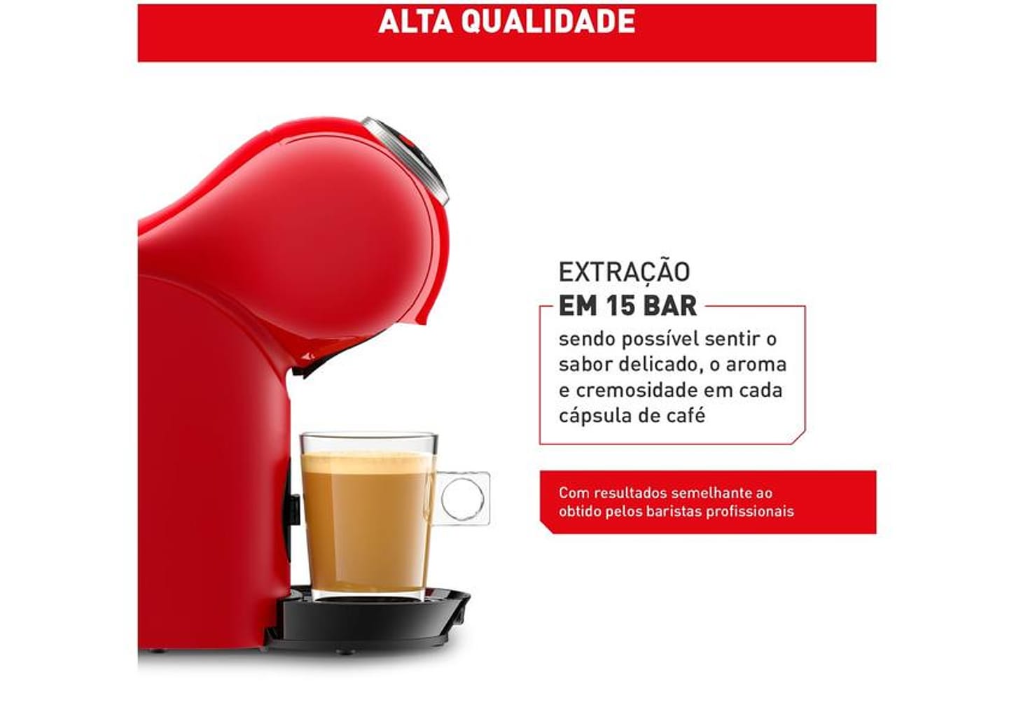 Cafeteira Elétrica Arno Nescafe Dolce Gusto Genio S Plus DGS3 Vermelha