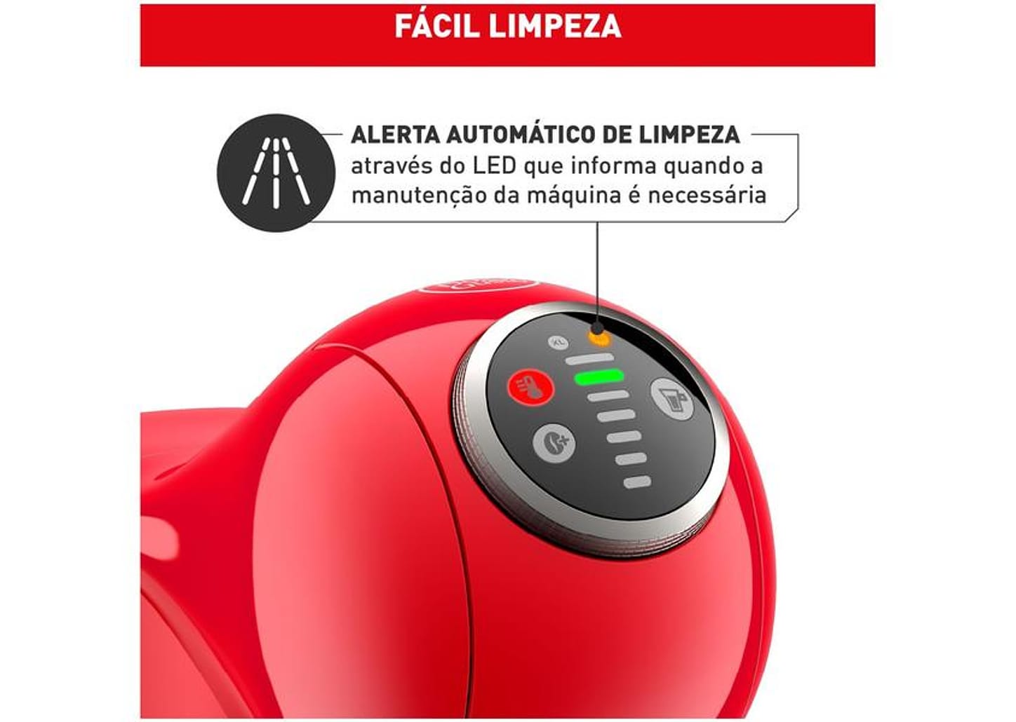 Cafeteira Elétrica Arno Nescafe Dolce Gusto Genio S Plus DGS3 Vermelha