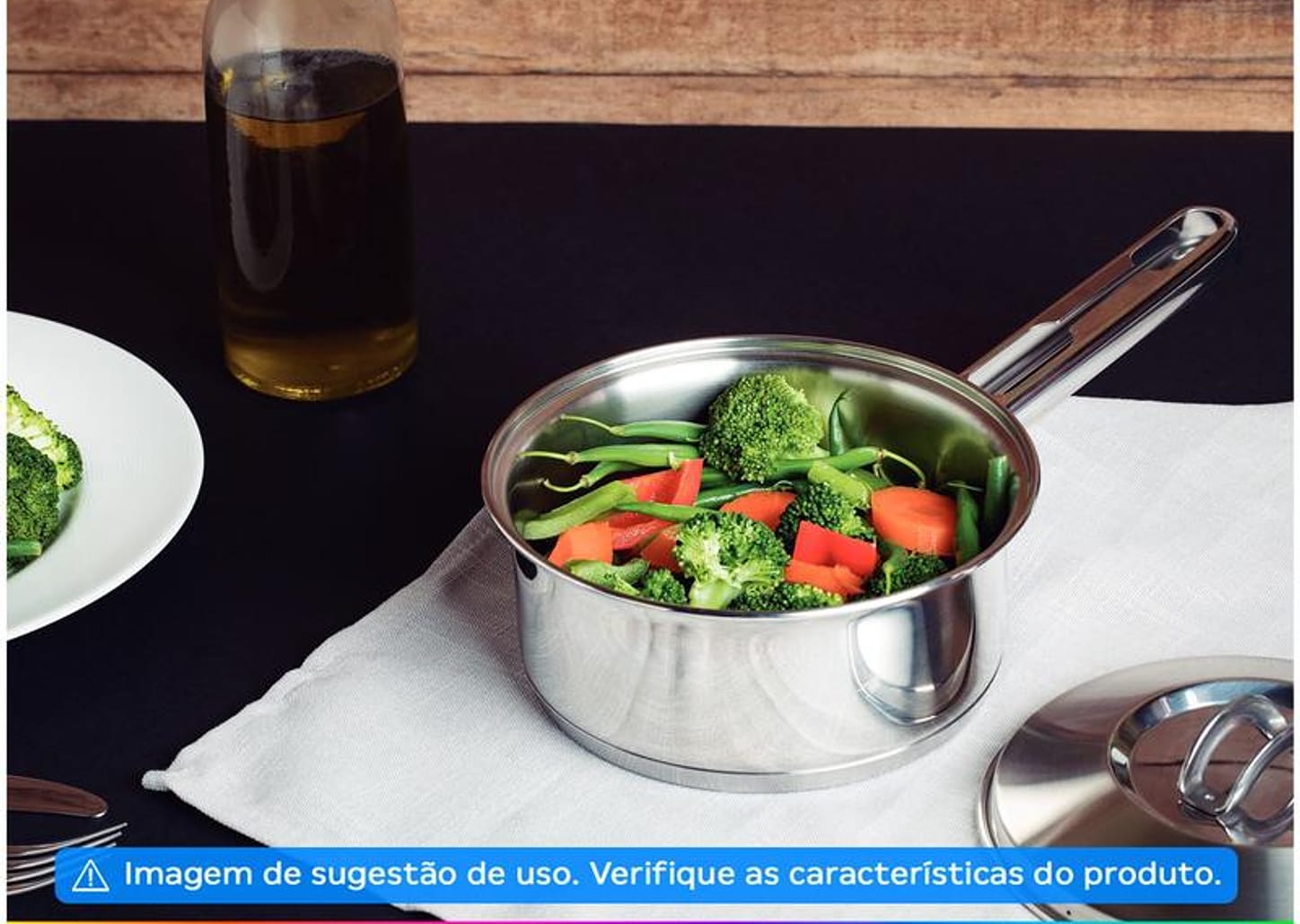 Jogo de Panelas Tramontina de Inox Prata 5 peças Solar