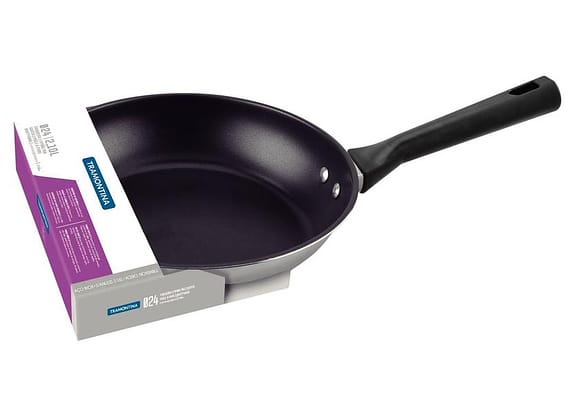 Frigideira Antiaderente Tramontina Inox Fundo Triplo Brava Baquelite 62195 62195247