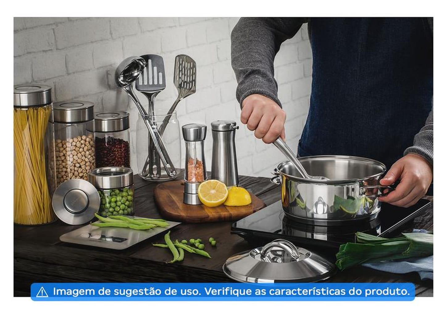 Pote de Vidro Hermético Tramontina com Tampa Redondo 1L Purezza