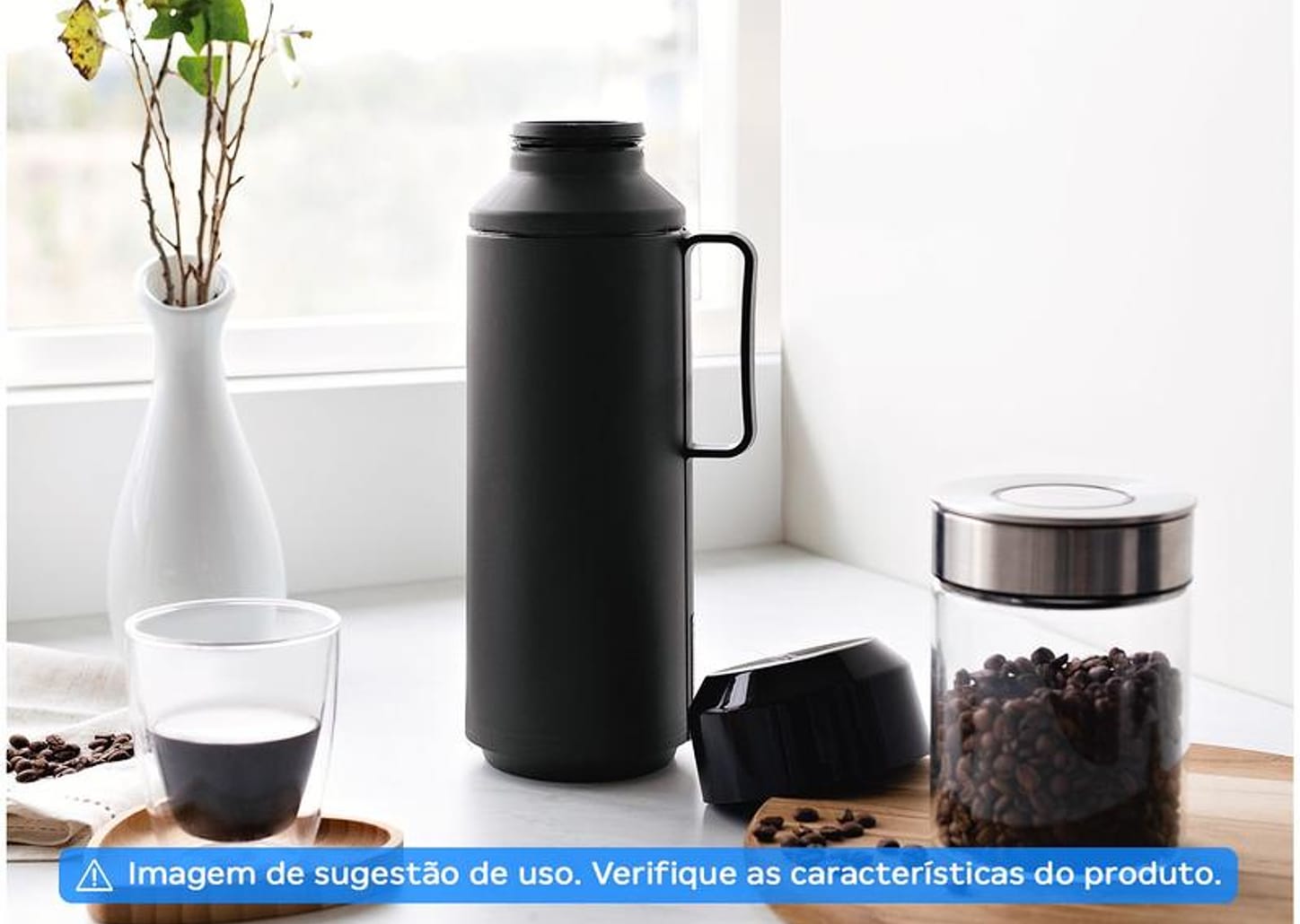 Pote de Vidro Hermético Tramontina com Tampa Redondo 1L Purezza