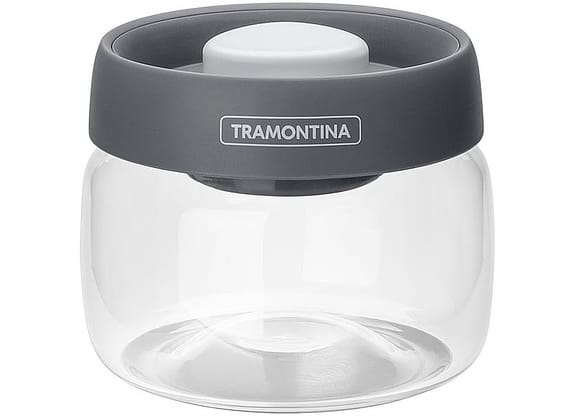Pote de Vidro Hermético Tramontina com Tampa Redondo 400ml Purezza