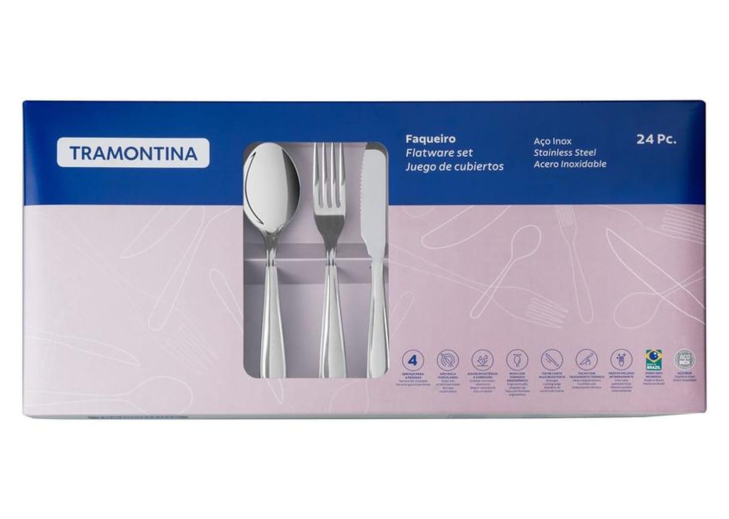 Faqueiro Tramontina Inox 24 Peças Laguna 66906575