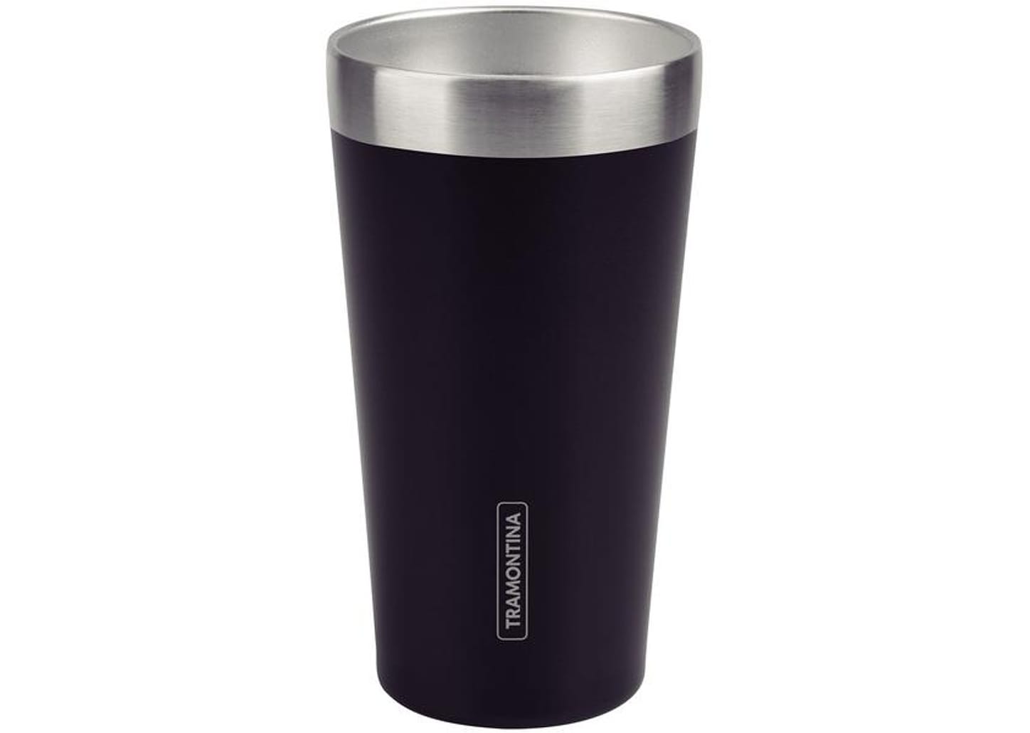 Copo Térmico Parede Dupla Tramontina Exata 61646400 Preto 420ml