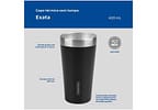 Copo Térmico Parede Dupla Tramontina Exata 61646400 Preto 420ml