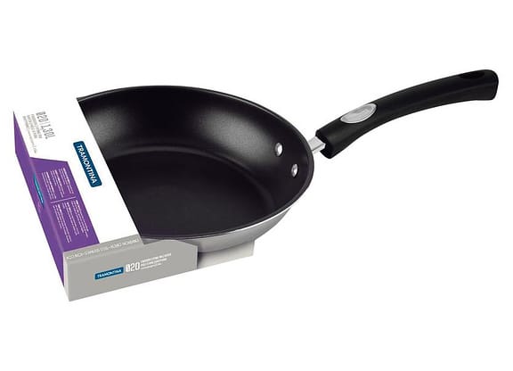 Frigideira Antiaderente Tramontina Inox Solar Silicone 62135207 20cm