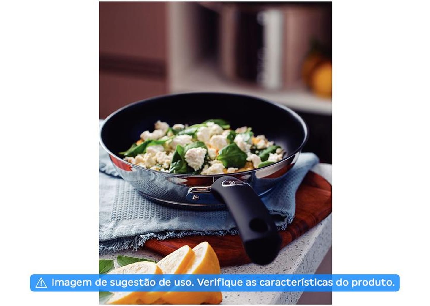 Frigideira Antiaderente Tramontina Inox Solar Silicone 62135207 20cm