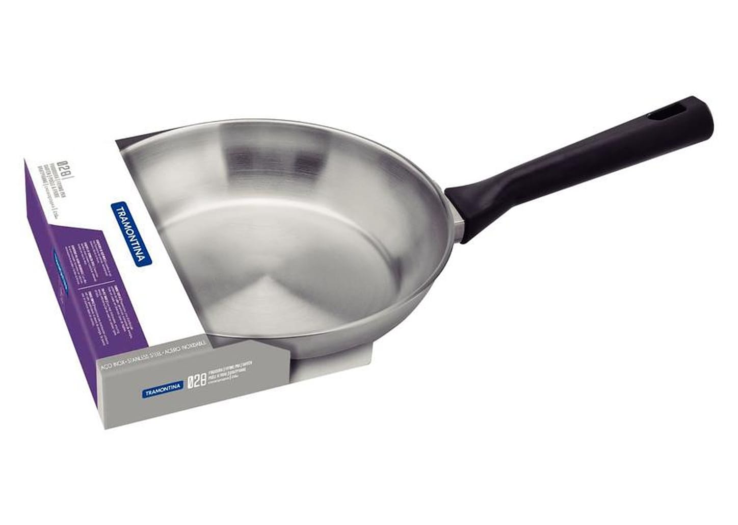 Frigideira Tramontina Inox Fundo Triplo Brava Baquelite 28cm